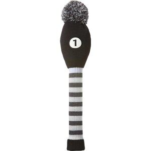 Maxfli Vintage Knit Driver Headcover, Black and White, NWT